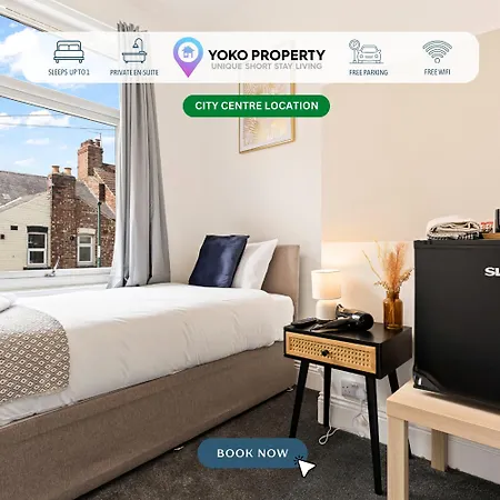 Guest house #3 - Location - Private Ensuite, Smart Tv, Fast Wifi And Free Parking - By Yoko 4*